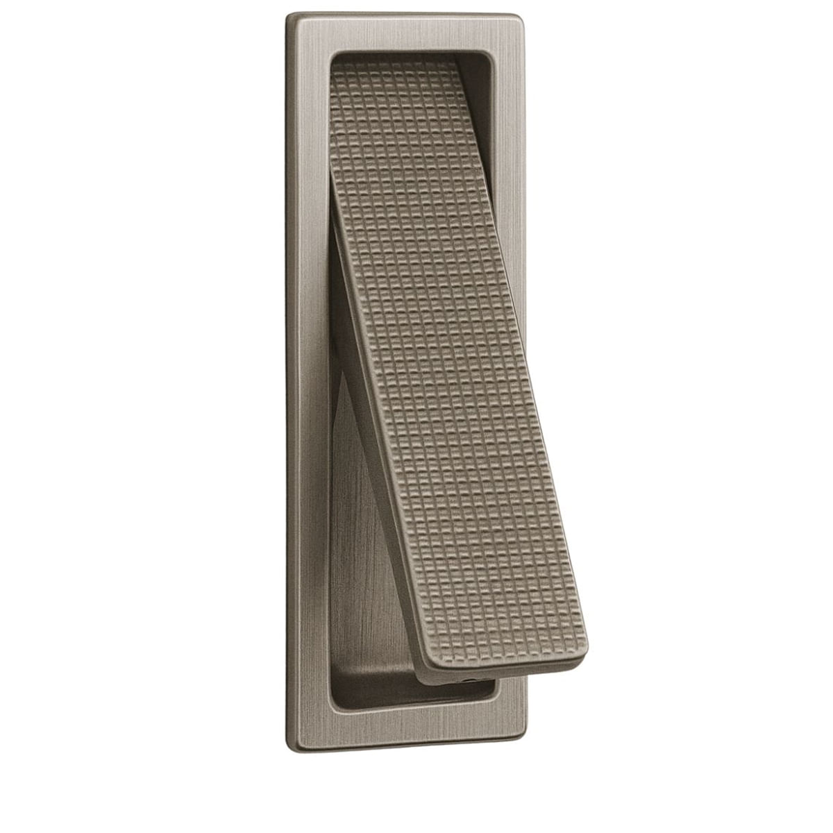 Puxador Piano de Embutir Pequeno Niquel Velho Zen 64547_0